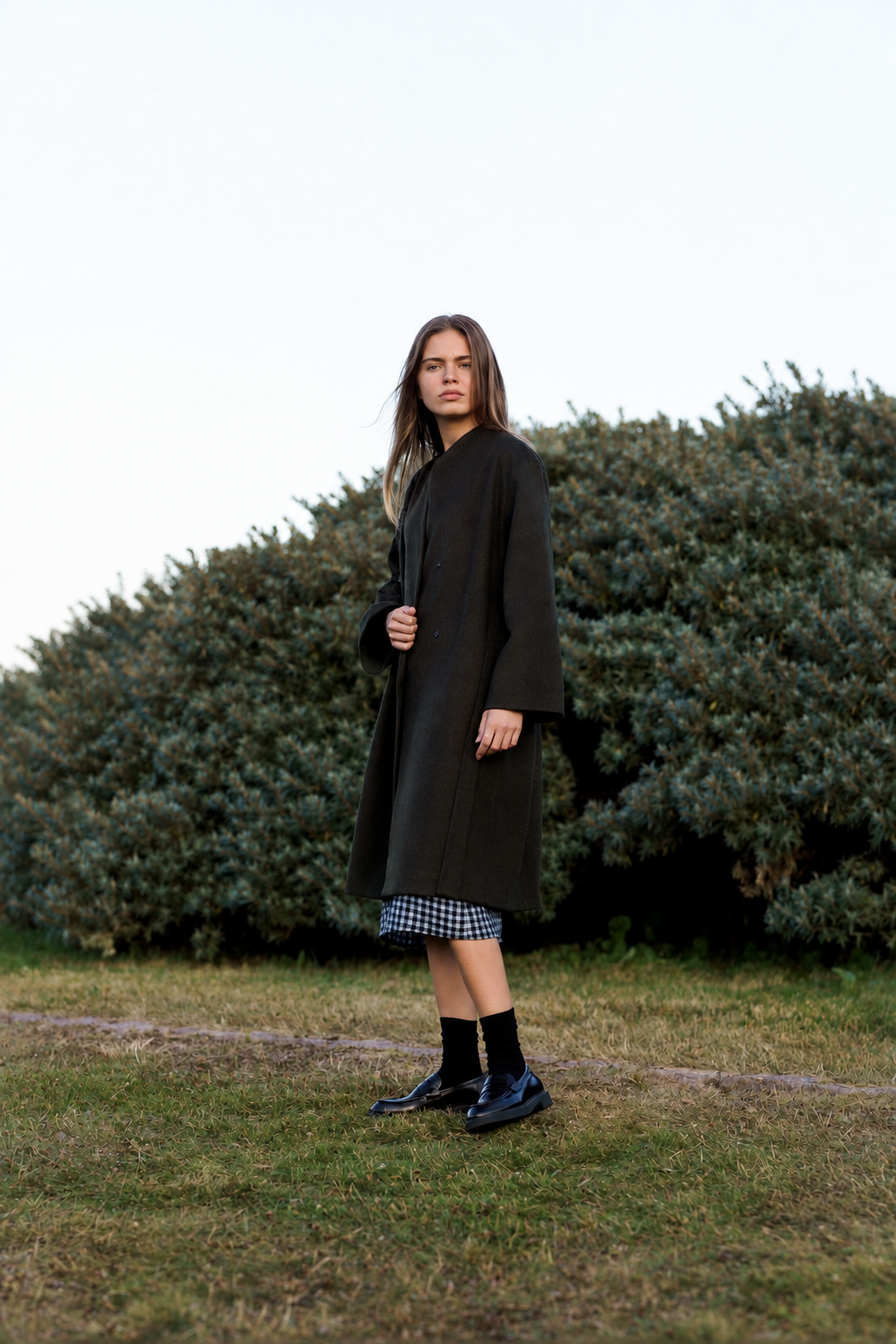 ALPACA WOOL WRAP COAT