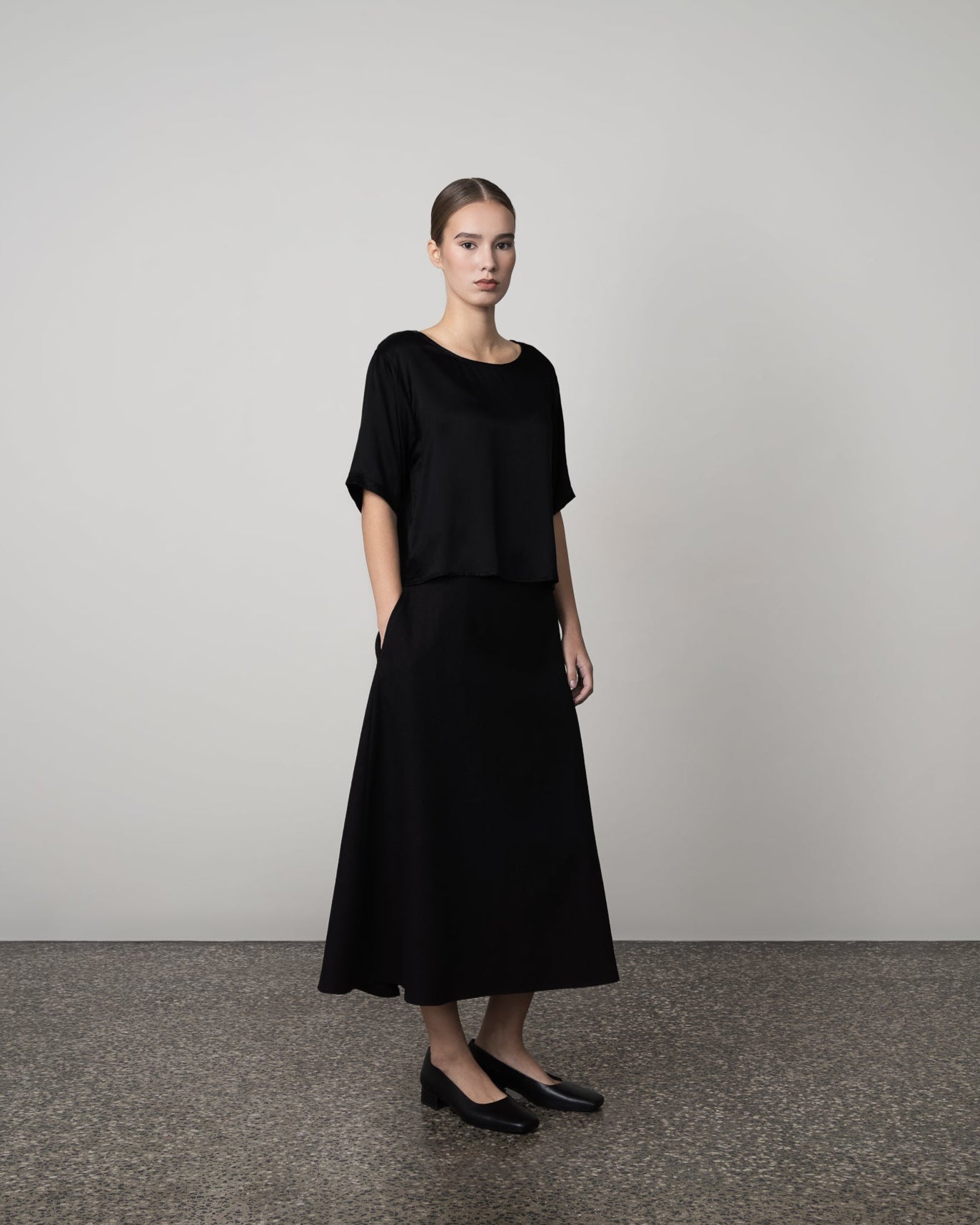 CROPPED WOOL SHIRT