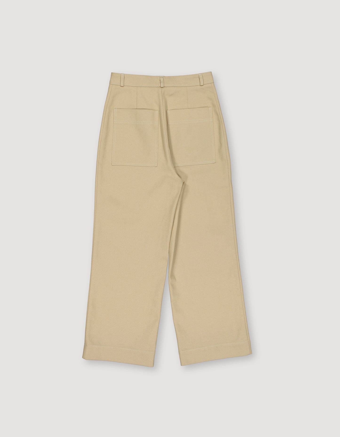 LOOSE TWILL TROUSERS
