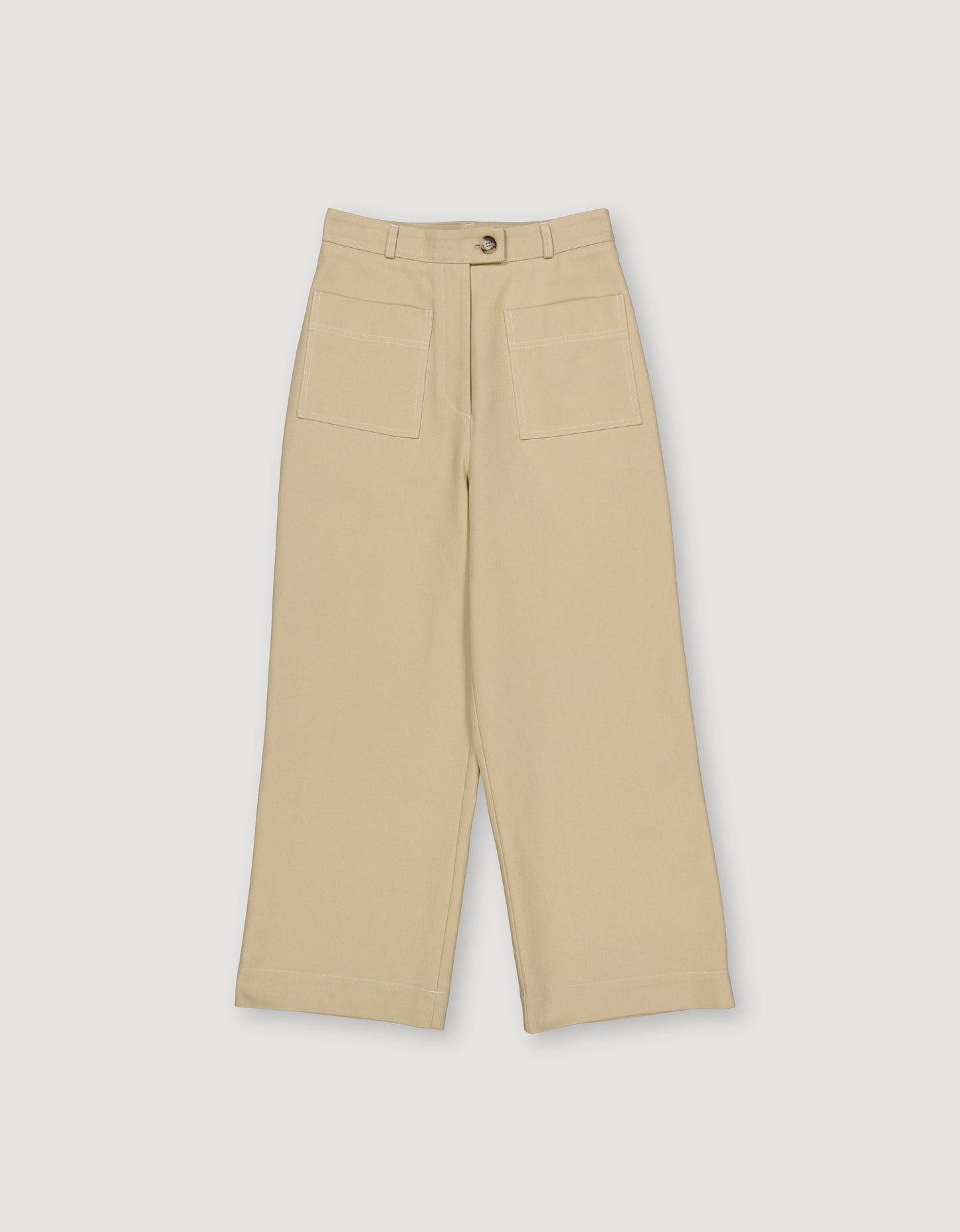 LOOSE TWILL TROUSERS