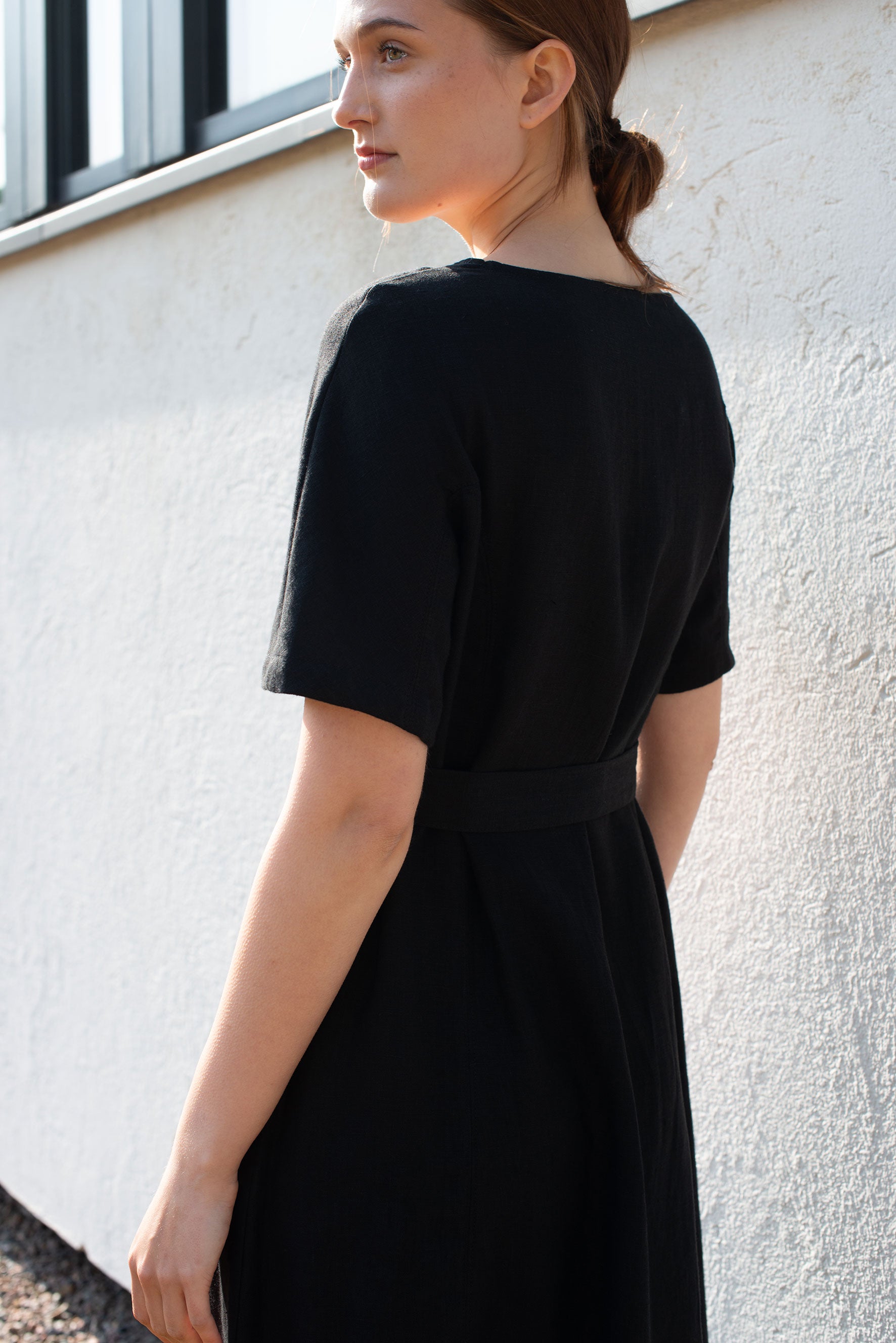 black linen a line dress A-LINE – Archetype Color:White-Flowers Birthday Party Dress For 20 UK sizes app_promo