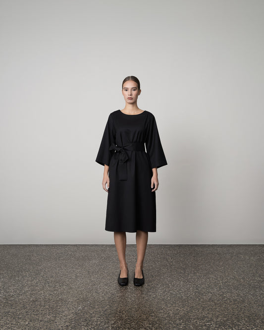 WOOL TWILL DRESS
