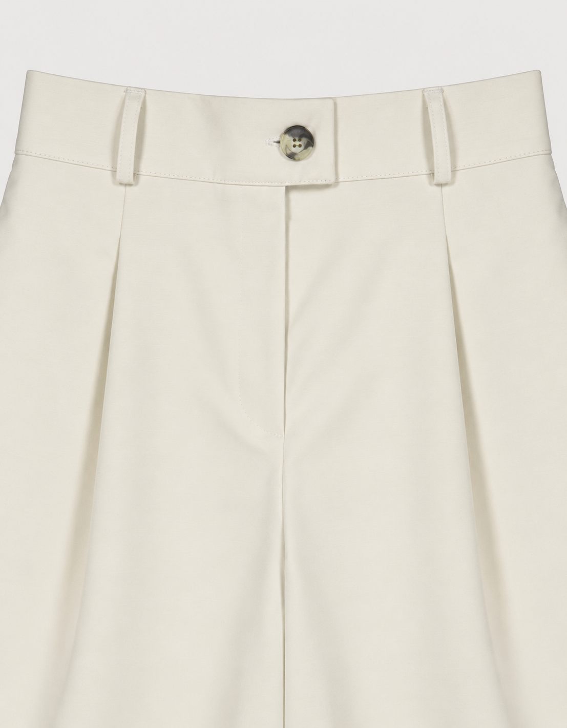 PLEATED COTTON TROUSERS