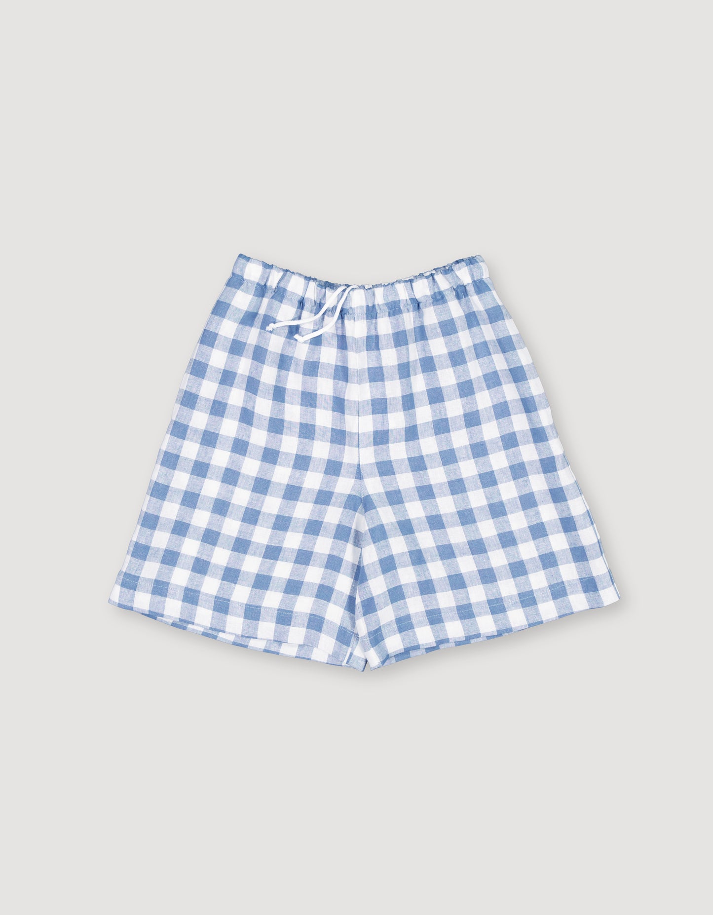 LINEN SHORTS VICHY CHECKS