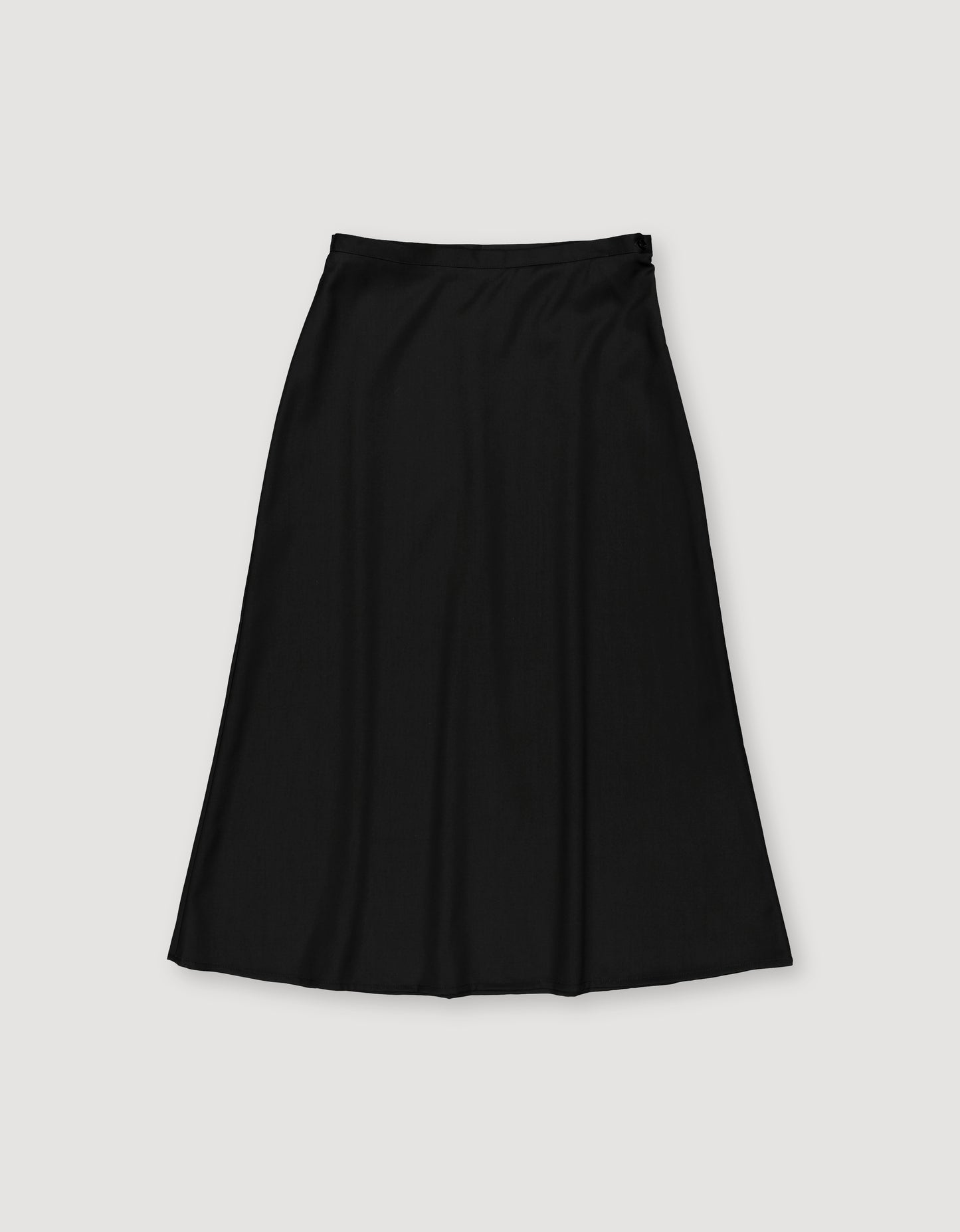 WOOL TWILL MIDI SKIRT