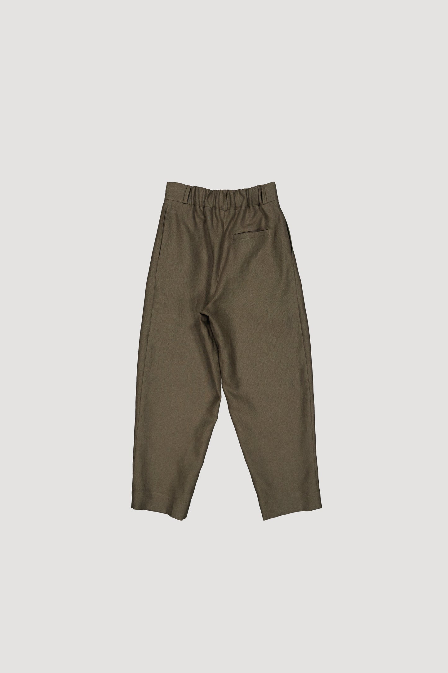 PLEATED LINEN TROUSERS