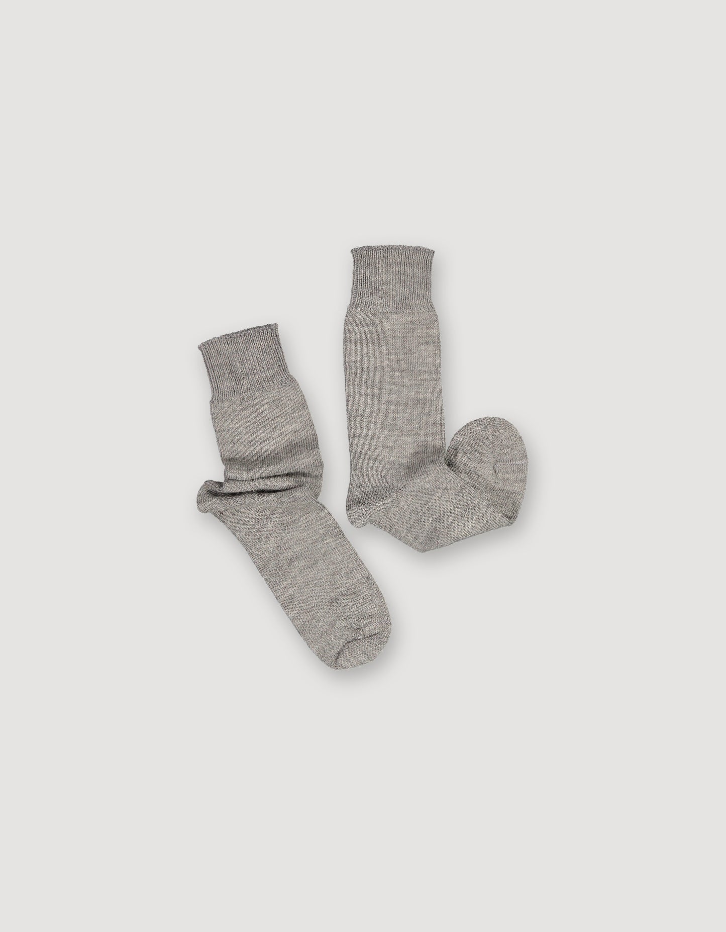 Grey Alpaca Boot Socks