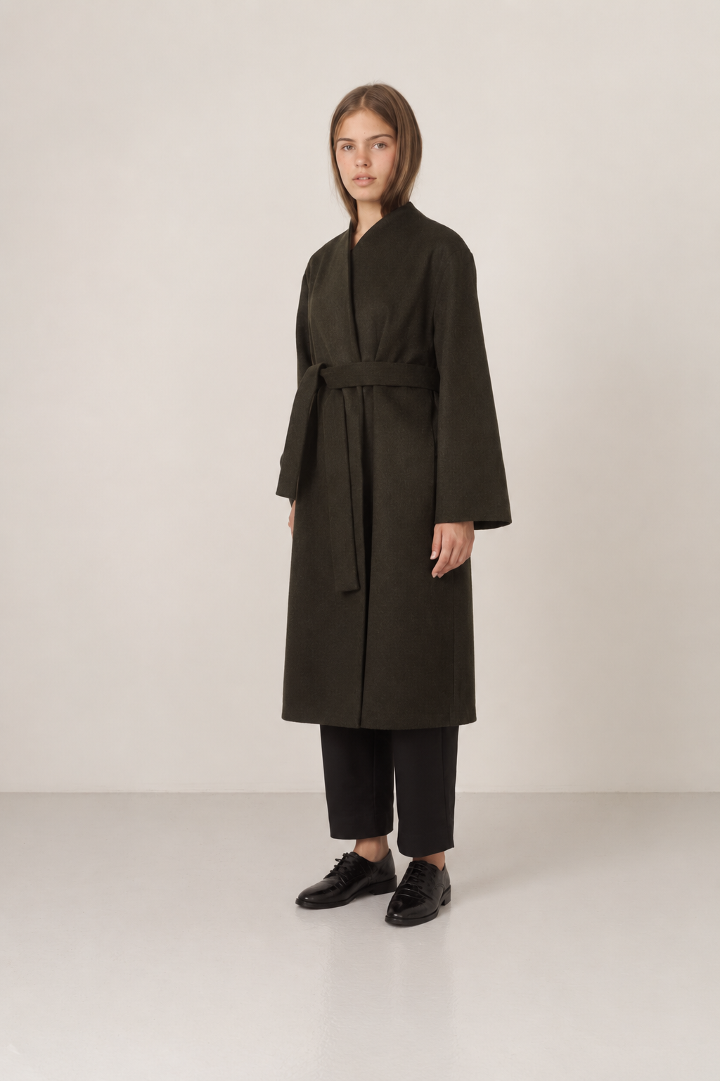 ALPACA WOOL WRAP COAT