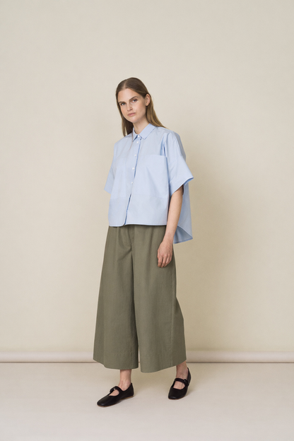 WIDE CULOTTES GREEN