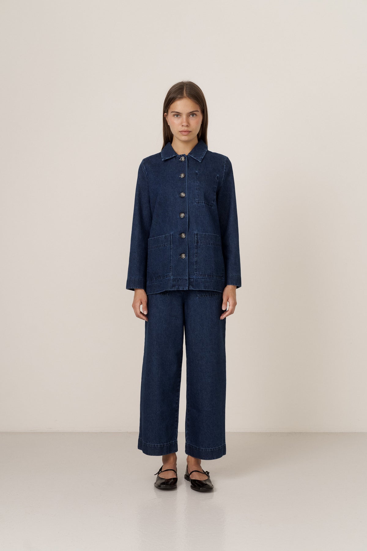 DENIM TROUSERS