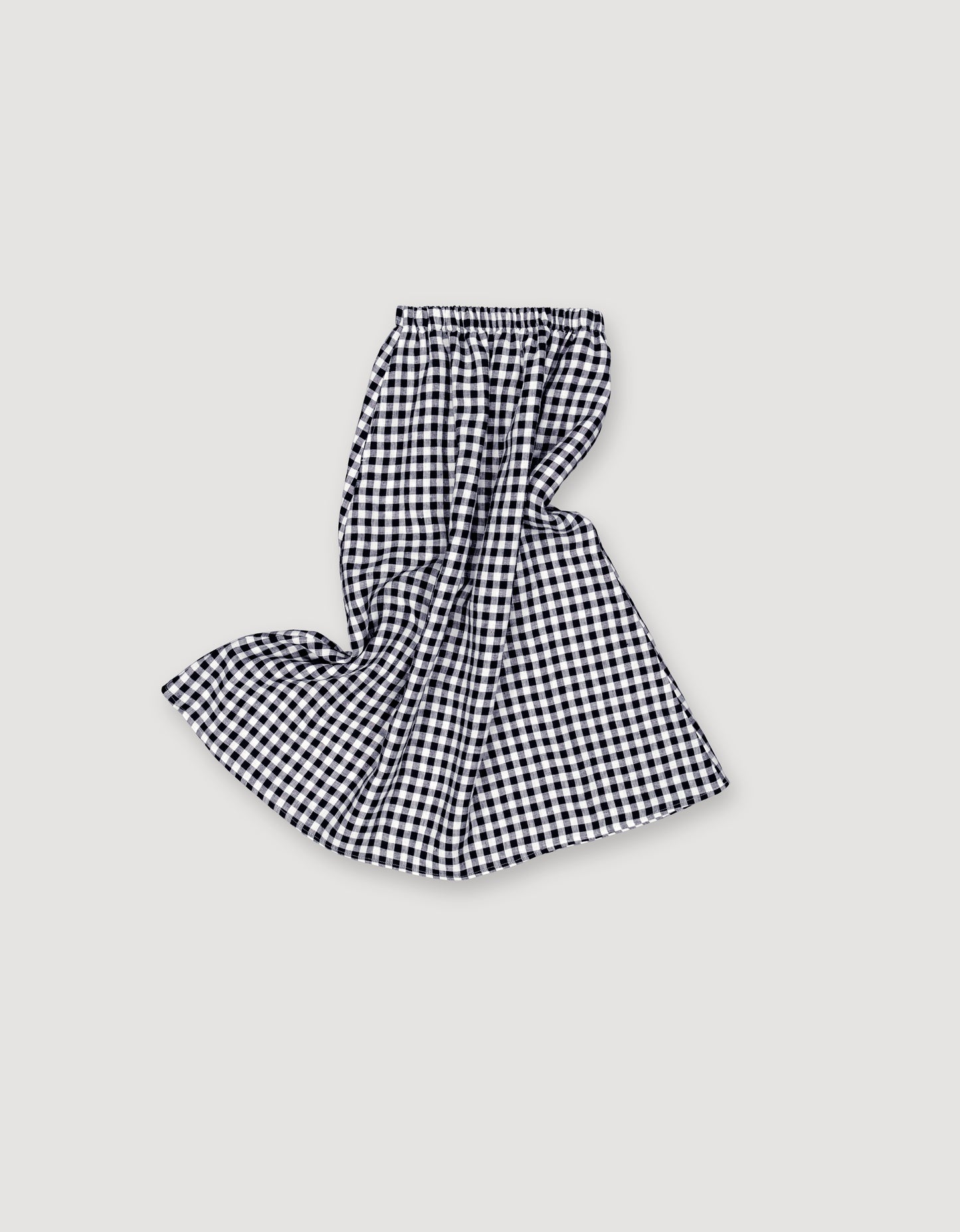 LINEN GINGHAM SKIRT