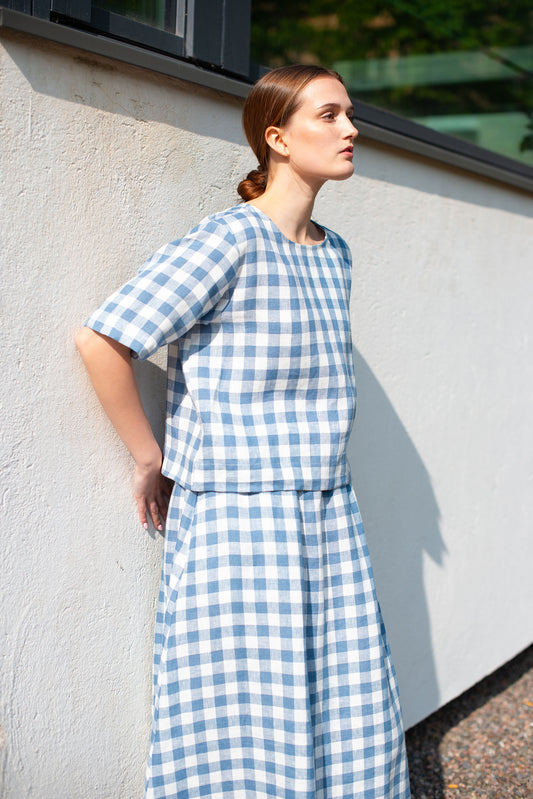 LINEN SHIRT VICHY CHECKS
