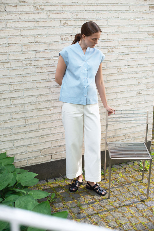 CAP SLEEVE BLOUSE