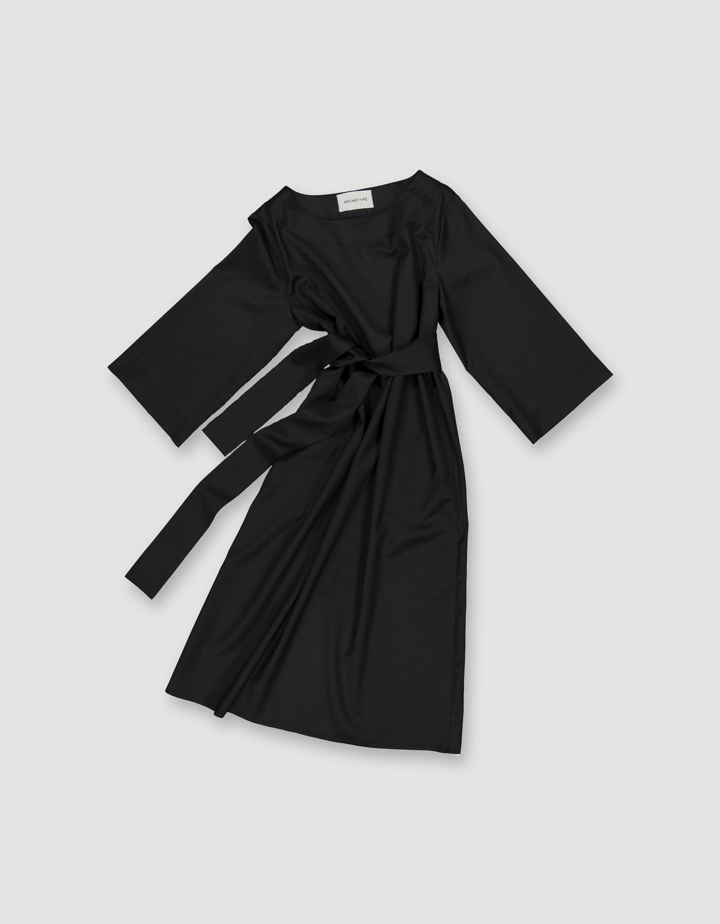 WOOL TWILL DRESS