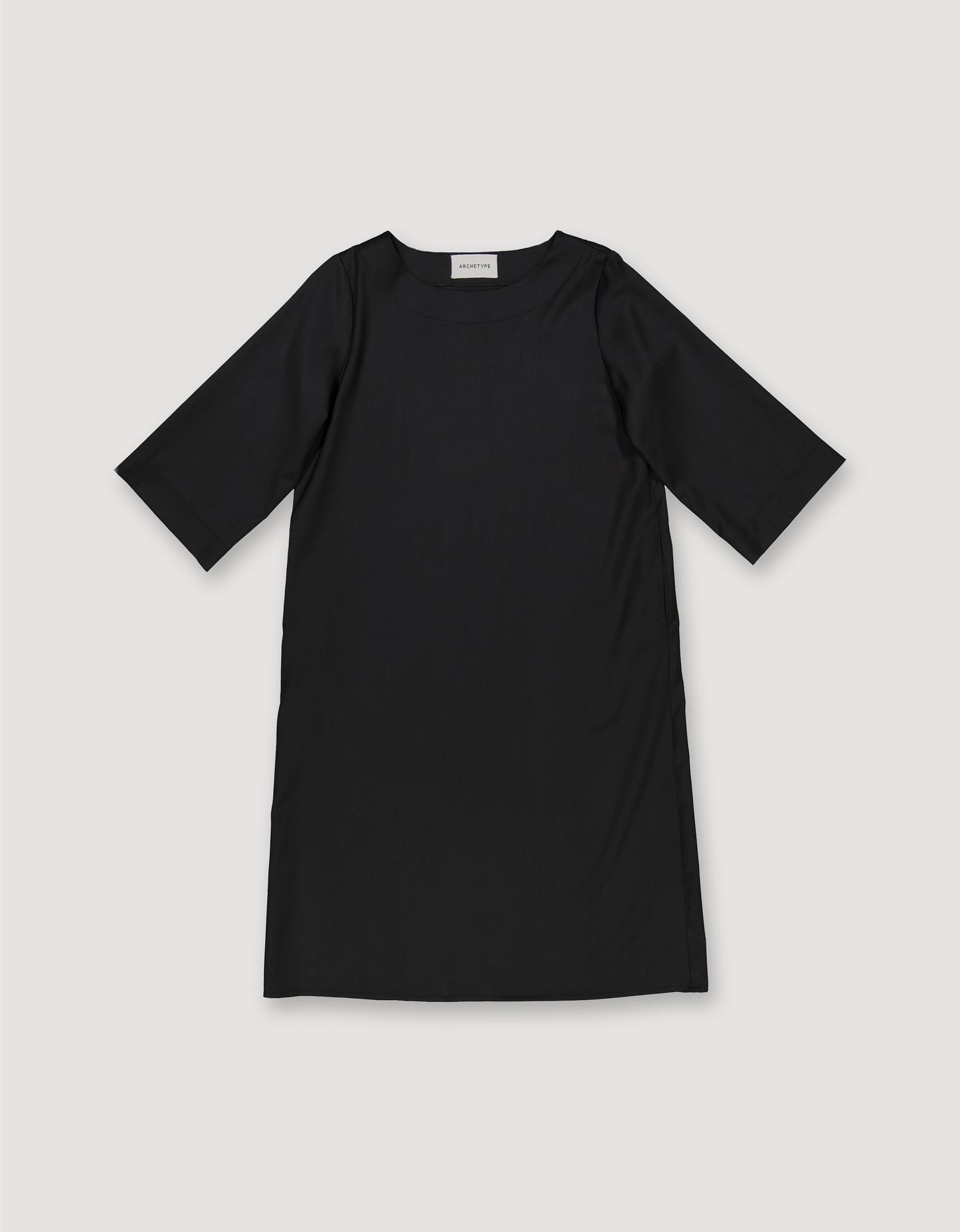 WOOL TWILL DRESS