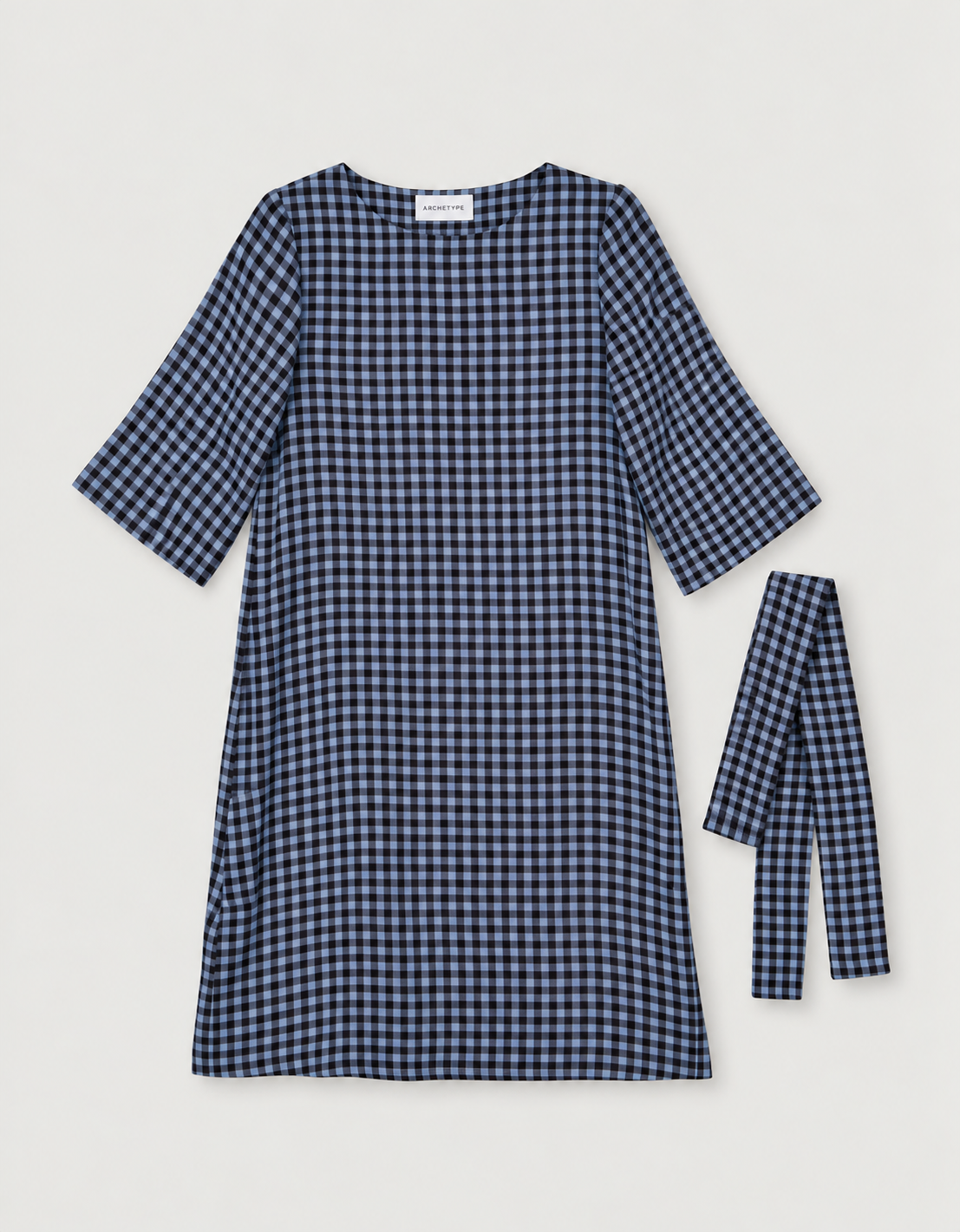 LINEN DRESS CHECKS