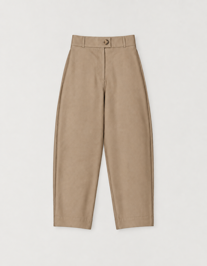BARREL LEG TROUSERS