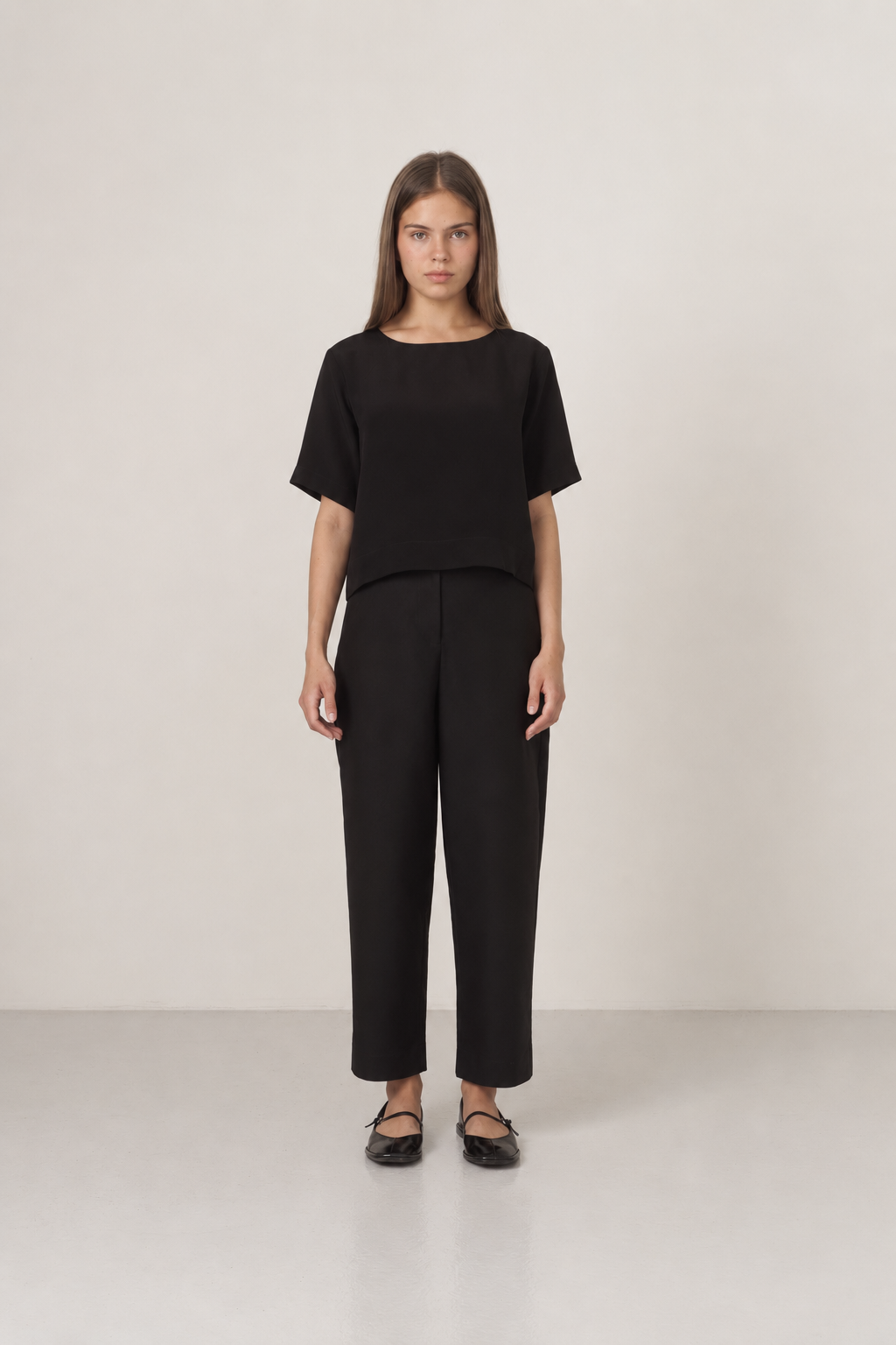 BARREL LEG TROUSERS