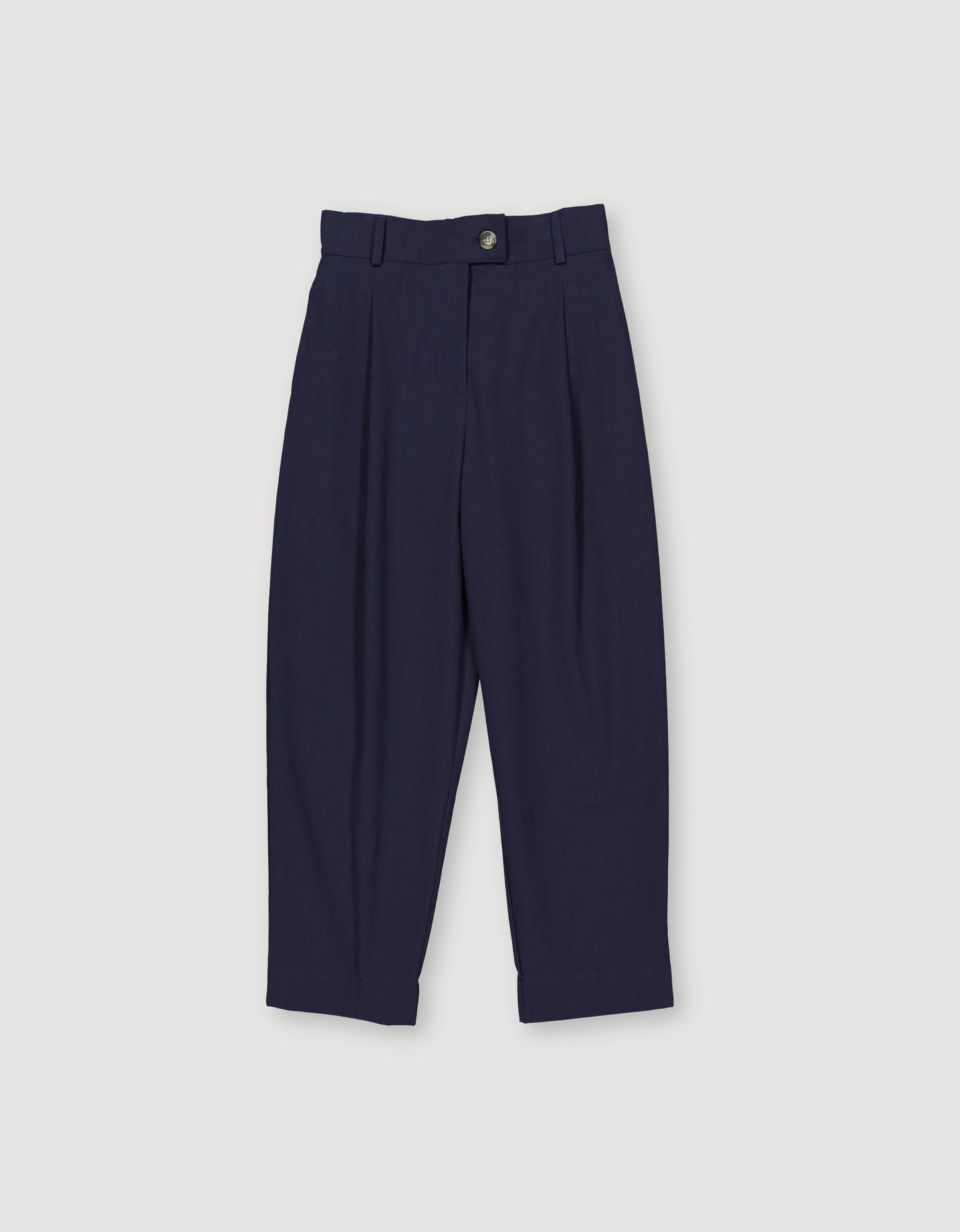 PLEATED TROUSERS NAVY