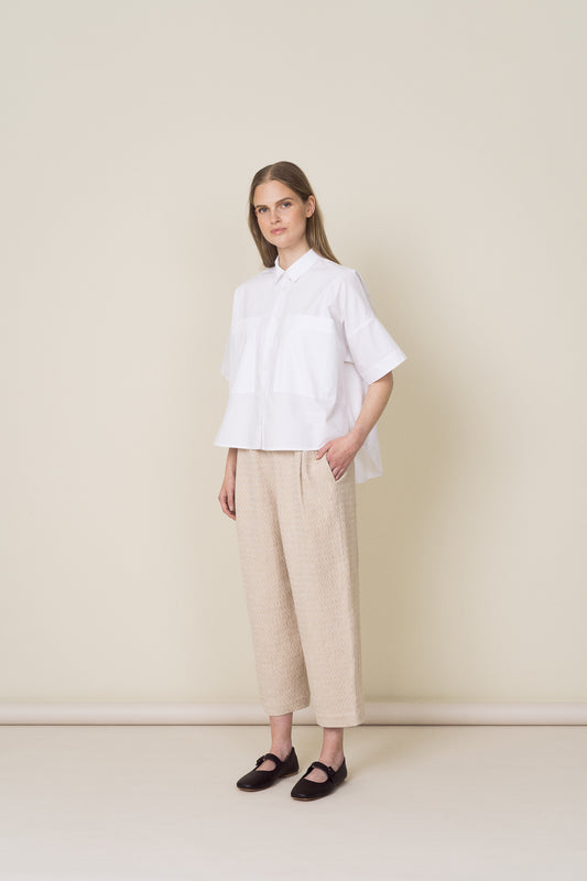 LOOSE WHITE COTTON SHIRT