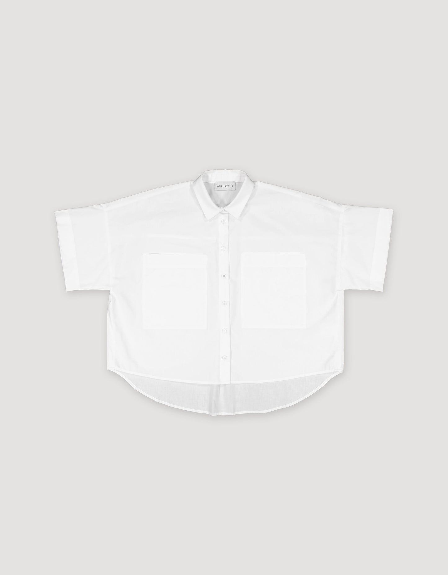 LOOSE WHITE COTTON SHIRT
