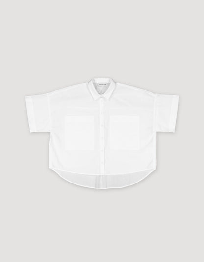 LOOSE WHITE COTTON SHIRT