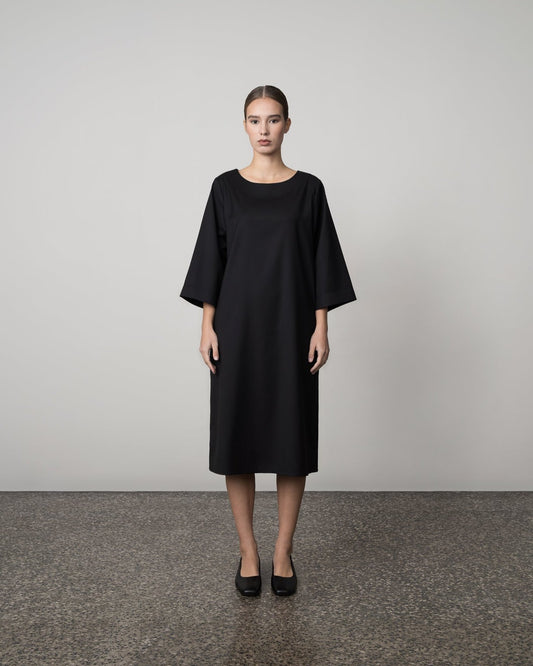 WOOL TWILL DRESS