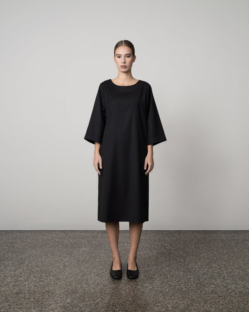 WOOL TWILL DRESS