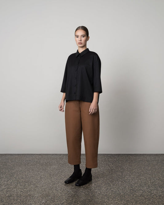 BARREL LEG TROUSERS