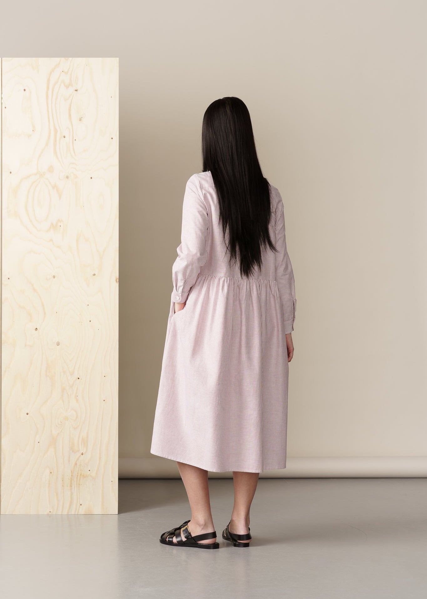 Cotton Stripe shirt dress