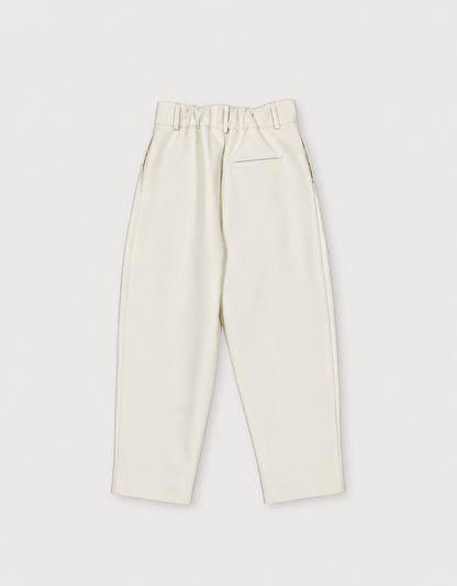 PLEATED COTTON TROUSERS
