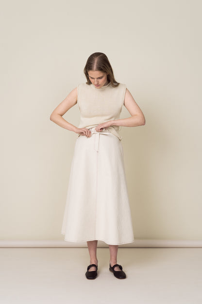 RECYCLED CANVAS SKIRT