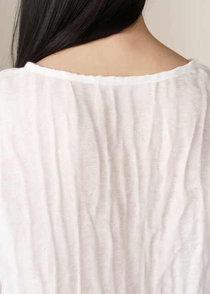 CROPPED SILK SHIRT