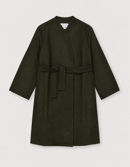 ALPACA WOOL WRAP COAT