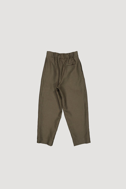 PLEATED LINEN TROUSERS