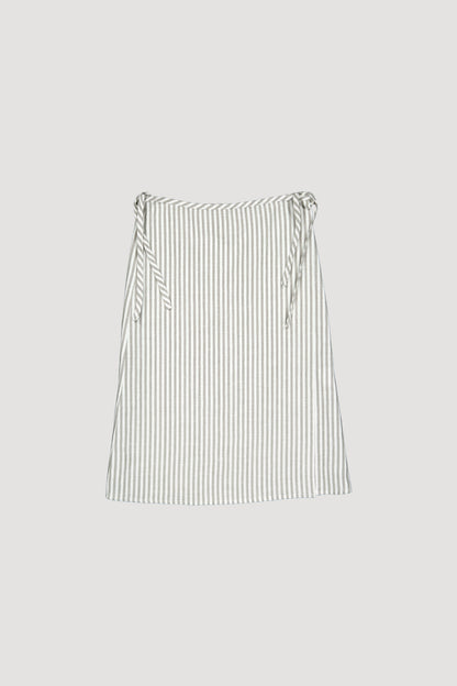 Striped skirt on a light gray background