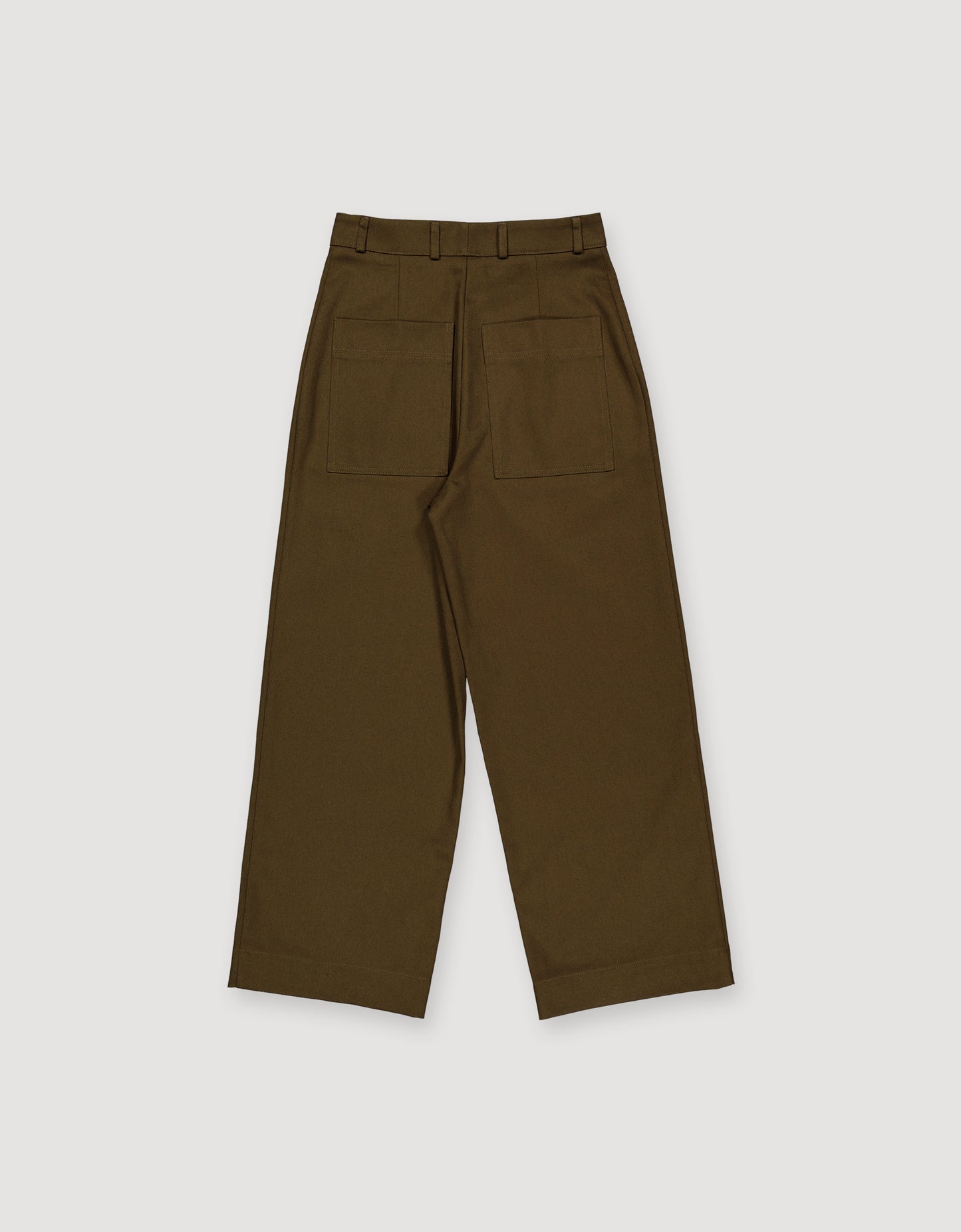LOOSE TWILL TROUSERS