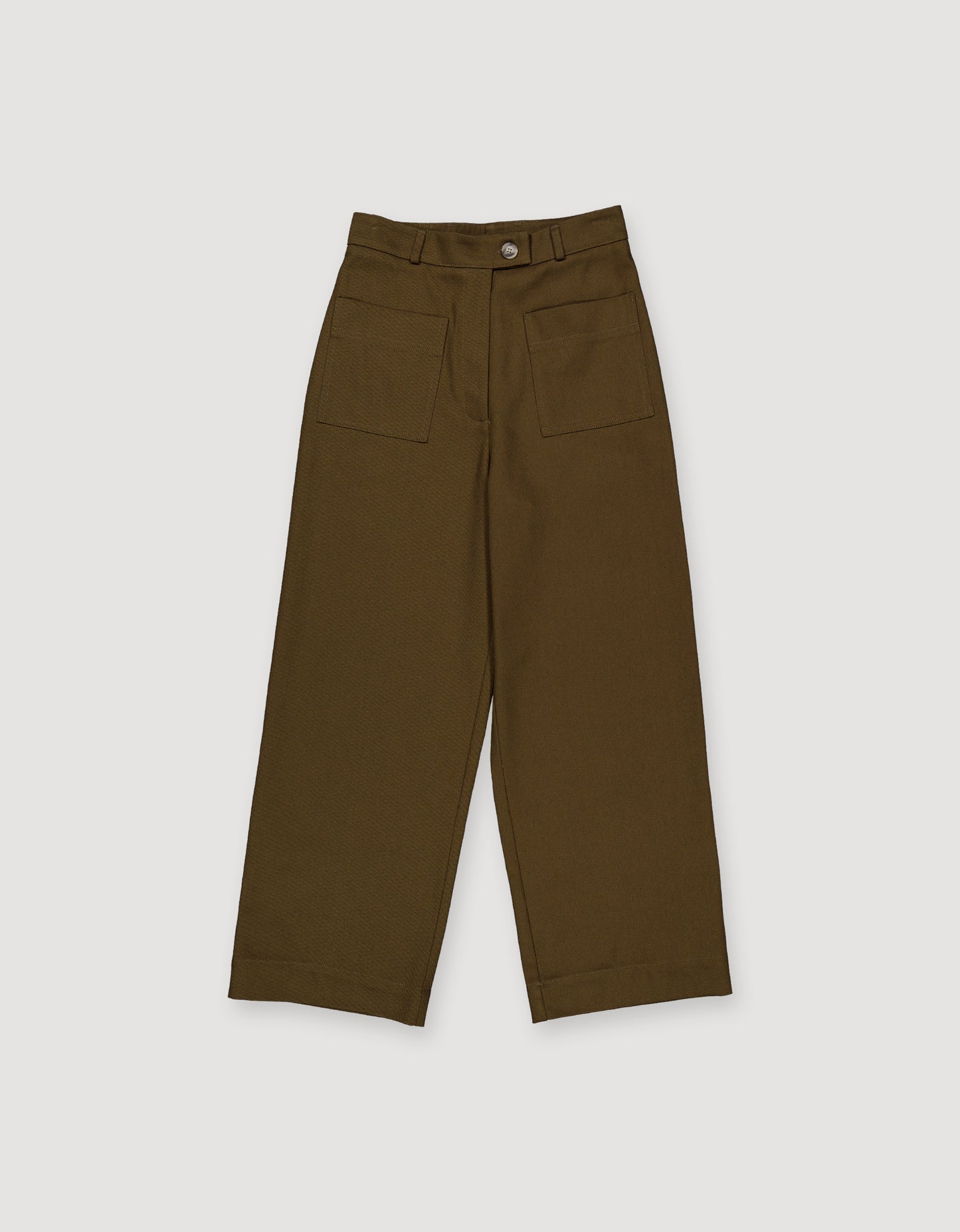 LOOSE TWILL TROUSERS