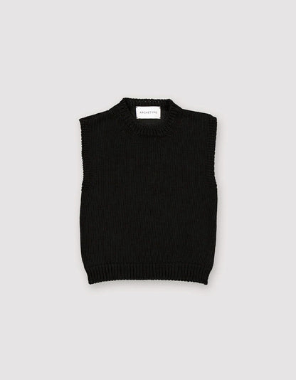 KNIT SLEEVELESS TOP