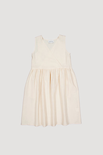 LINEN SMOCK DRESS