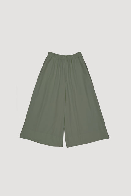 WIDE CULOTTES GREEN