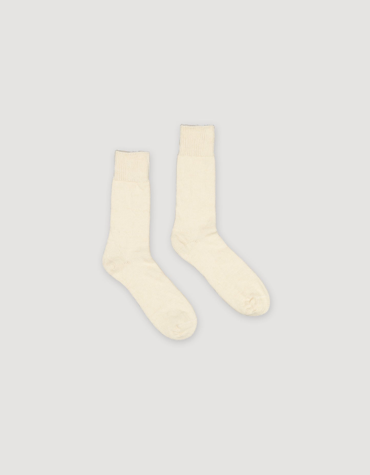 Cream Alpaca Boot Socks