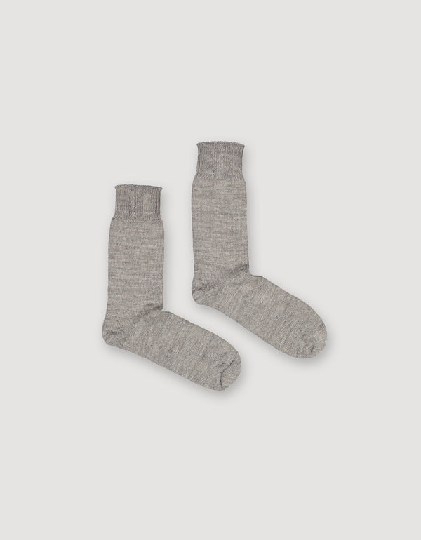 Grey Alpaca Boot Socks