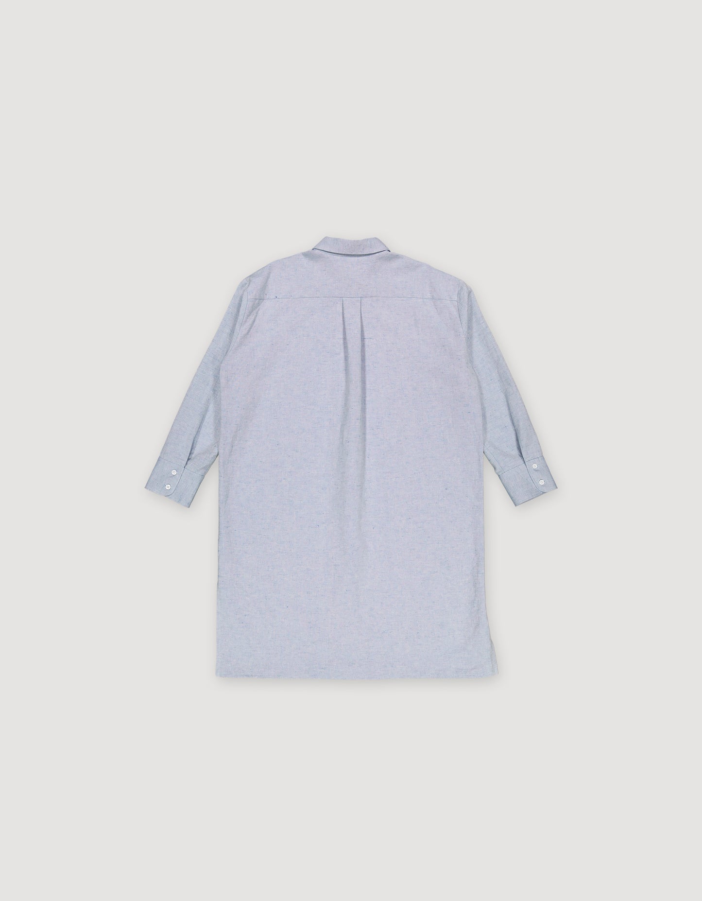 LINEN & COTTON SHIRT DRESS