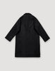 Archetype loosely tailored black wool coat