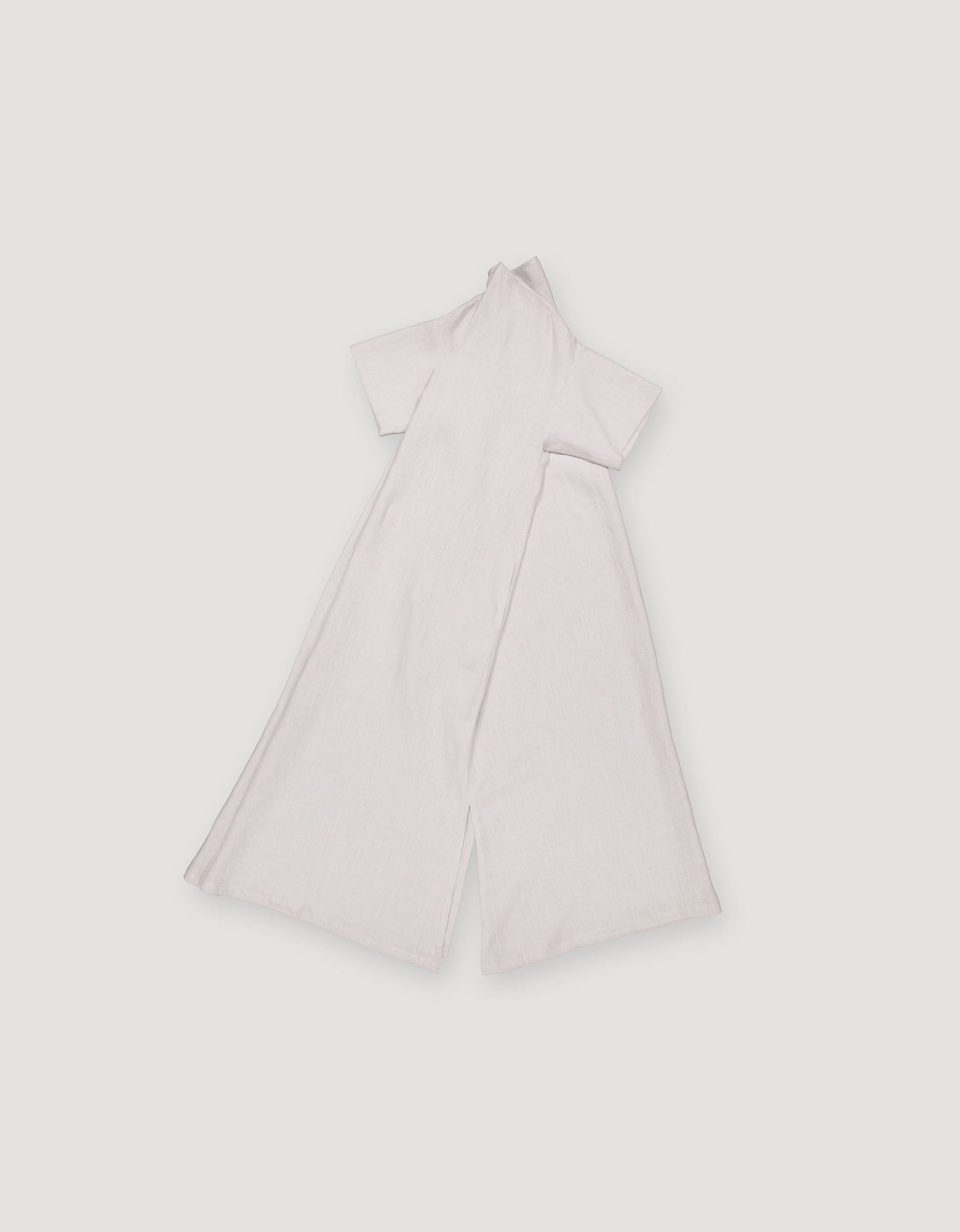 V-NECK LINEN DRESS