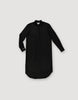 Black Linen Shirt Dress